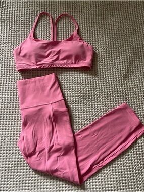 Athleta pink set